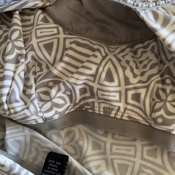 INC International Concepts Gray & White Women's MIDI dress (NWOT) Size: Medium - Picture 9 of 11